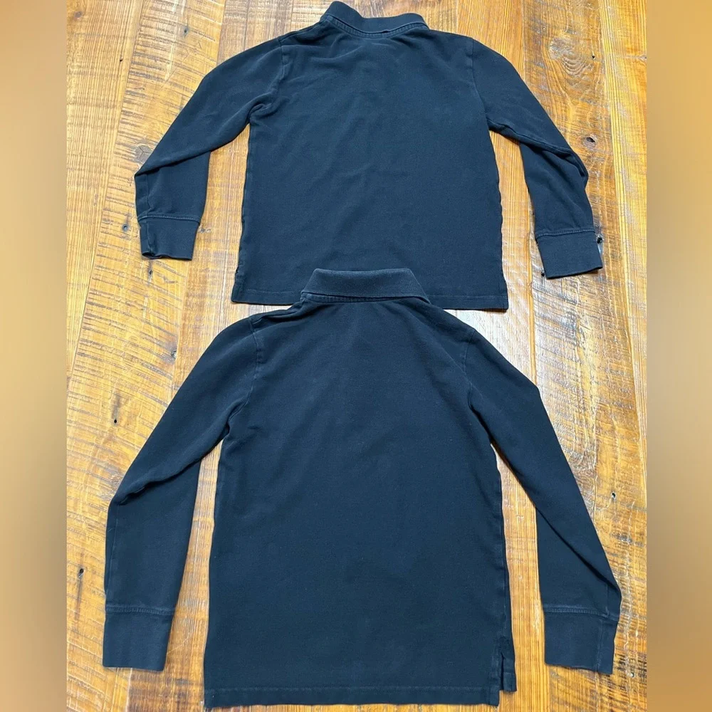 The Children’s Place Long Sleeve Uniform Polos (Bundle of 2) Size Medium 7-8